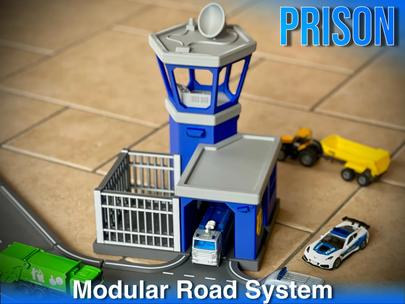 Presídio Modular de Cidade com Torre de Vigilância & Garagem (1:64 / 1:87) - Foto 1